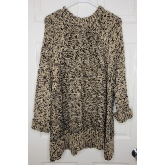 Free People Heathered Sweater Front Pocket Medium - Picture 5 of 6